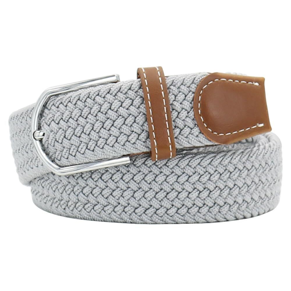 9582 Mixed Color Woven Stretch Braided Belts For Men And Women Fashion Elastic